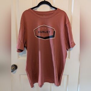 Hurley Rust Orange Men's 100% Cotton T-Shirt, Size Large, NWT